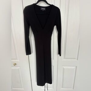 AYM Black Long Sleeve Dress